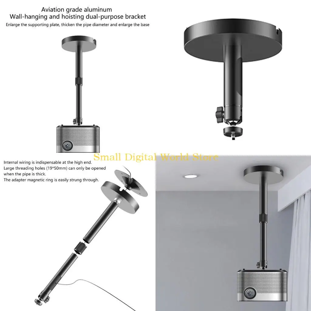 

77UB Projector Wall Mounted Hanging Bracket Aluminum сплав Телескопическая конференция Home Project Project Vanger Rack Stand