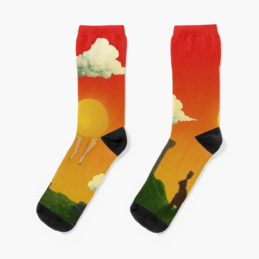 Holy Sunset Socks winter gifts Antiskid soccer cycling sheer Men Socks Luxury Brand Women's