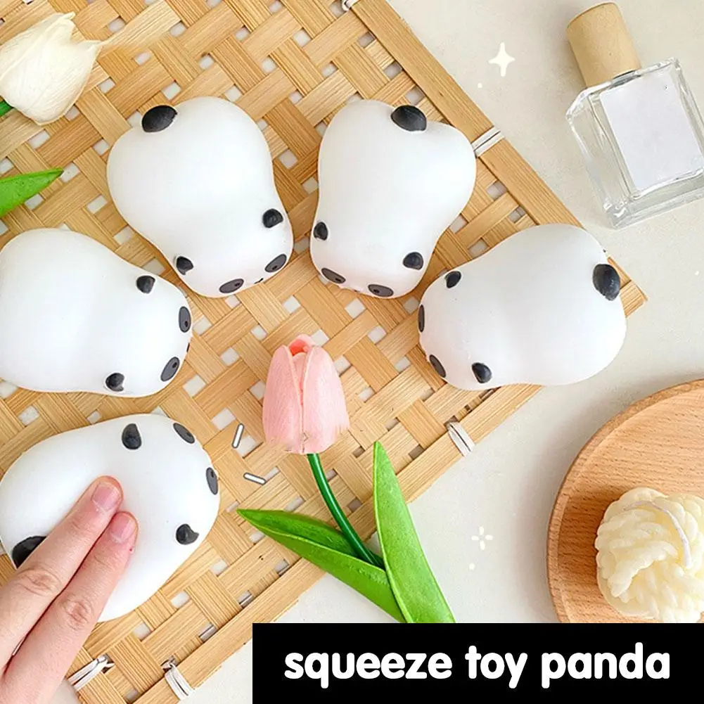 Kawaii Panda Soft Doll Colecionáveis, Desenhos Animados Squeeze, Brinquedo Original com Embalagem Crescente, Descompressão, Super, Lento, M2J4