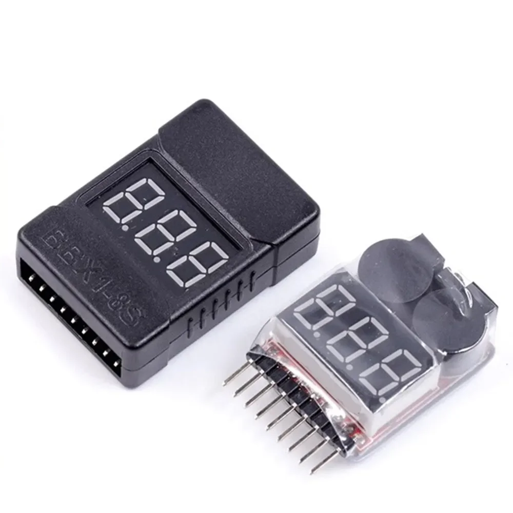 

1PCS RC Voltage Display Battery Low Alarm Buzzer BX100 1S-8S Meter Tester Lipo Battery Monitor For RC Car Drone Helicopter
