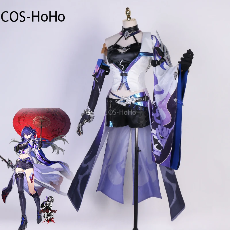 COS-HoHo Honkai: Star Rail Acheron Game Suit Lovely Sexy Uniform Cosplay Costume Halloween Carnival Party Role Play Outfit Women