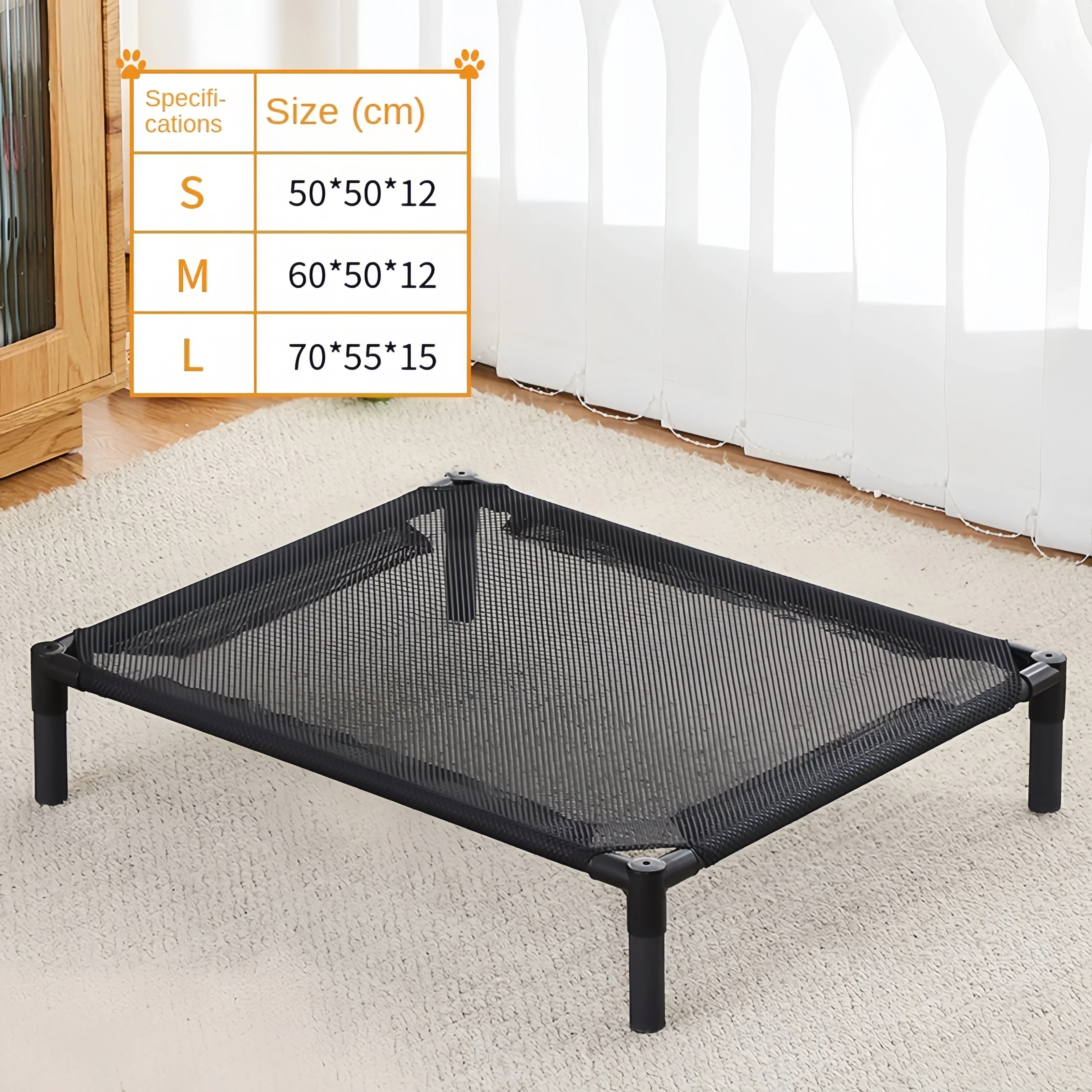 Elevated Pet Bed Dog Cat Folding Pet Camping Bed Cat Dog House Portable Removable Washable Four Seasons Cats Kennel Puppy Beds