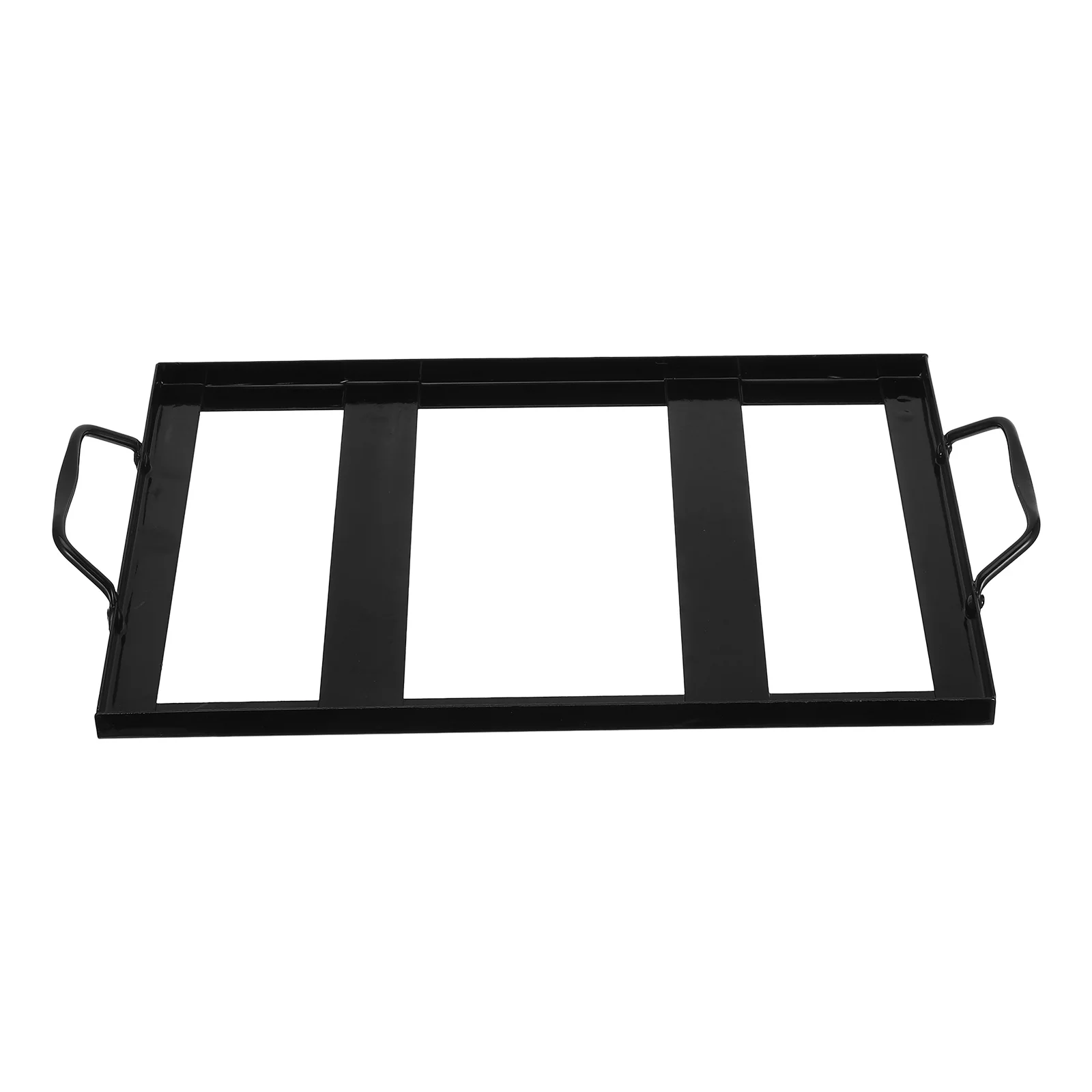 

1 Piece Black Enamel Plate Rack Salt Block Holder BBQ Tool Sturdy Kitchen Barbecue Accessory Salt Block Holder Rack for Home