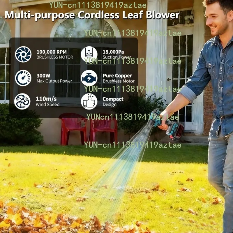 Brushless 2 In 1 Handheld Dust Blowing & Suction Tool Fit 18V Battery