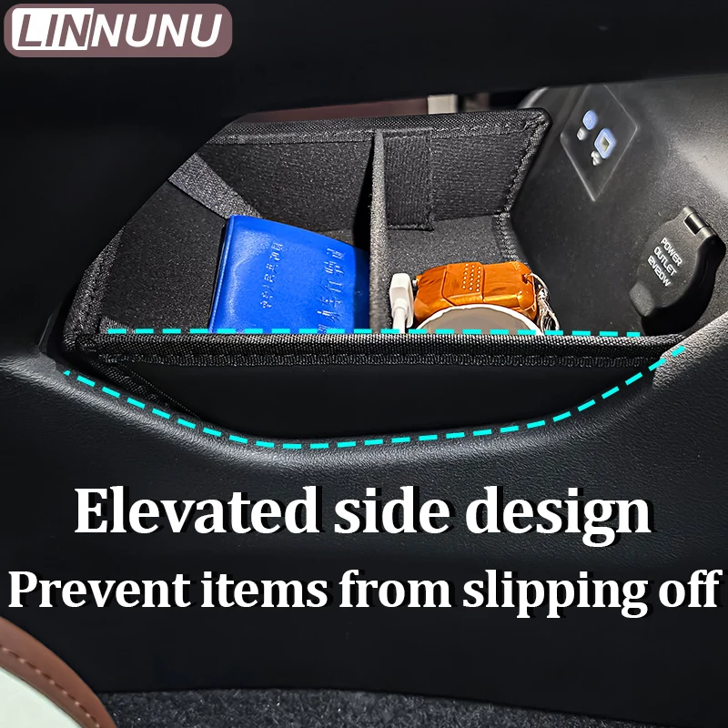 LINNUNU Fit for Geely KX11 Monjaro Car Central Control Lower Storage Box Center Control Organizer Manjaro Xingyue L Accessories