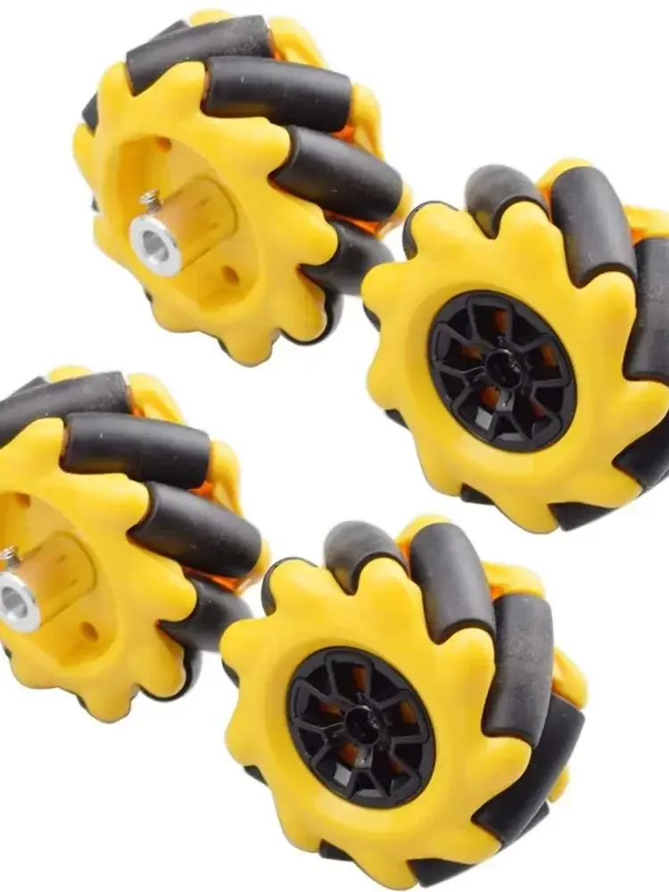 2020 HOT 60mm wysokiej twardości plastikowe koła Mecanum z LEGOs piasty wielokierunkowe opony dla Arduino Microbit zabawka Robot części — zdjęcie 2