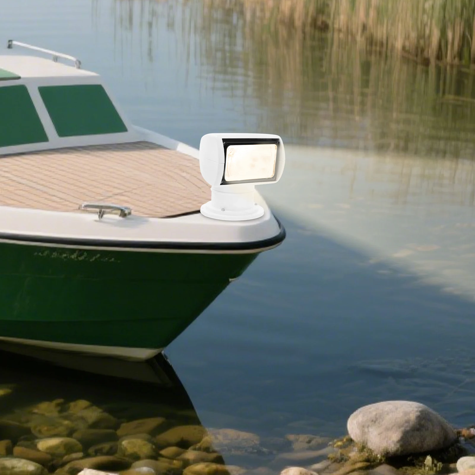 

Remote Control Searchlight,12V 100W Remote Control Boat Spotlight,Marine Searchlight,for Yachts/Fishing Boats