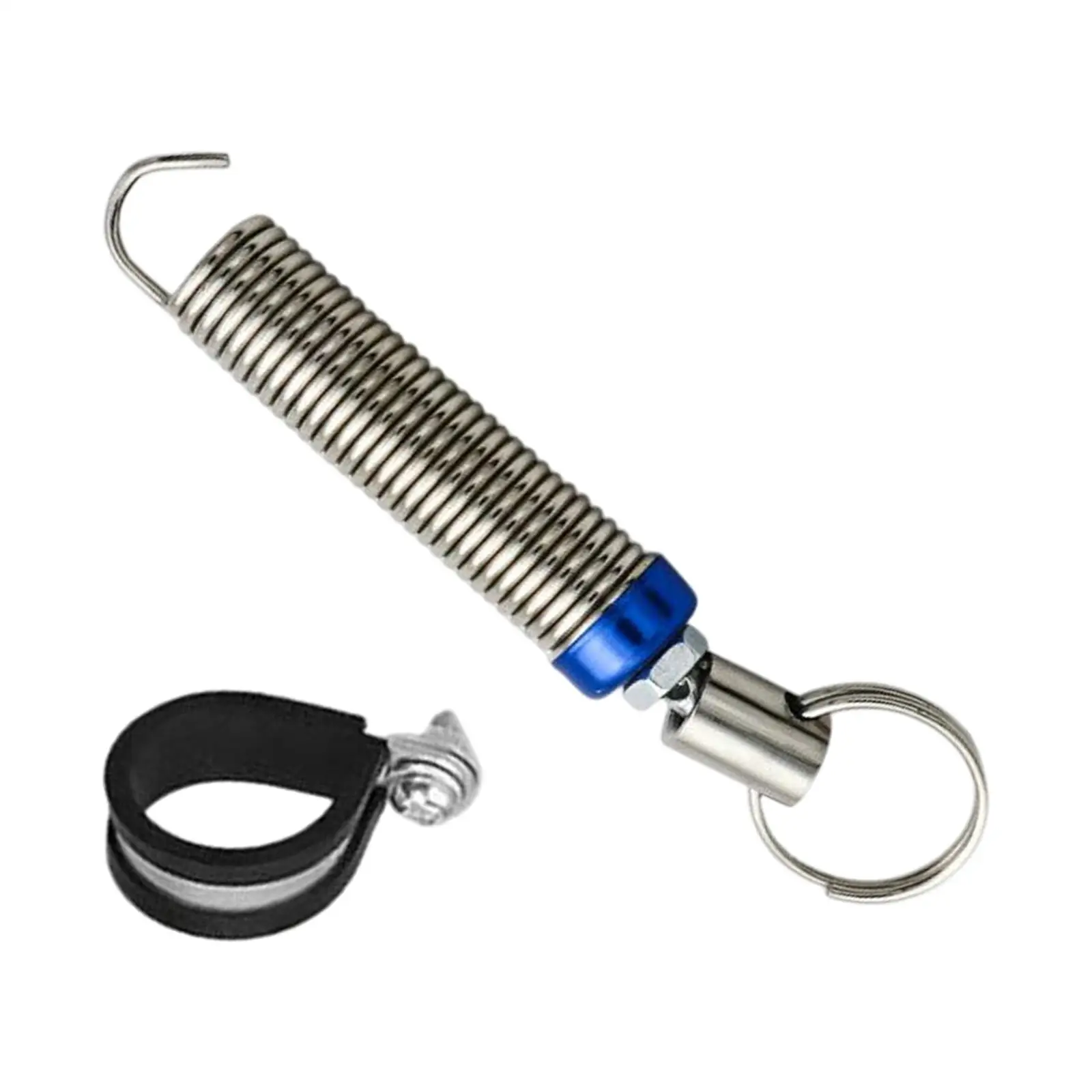 Adjustable Trunk Lid Return Spring Universal Car Boot Lifting Device High Carbon Alloy Steel 5.91-9.45 Inch Silver Auto Spare
