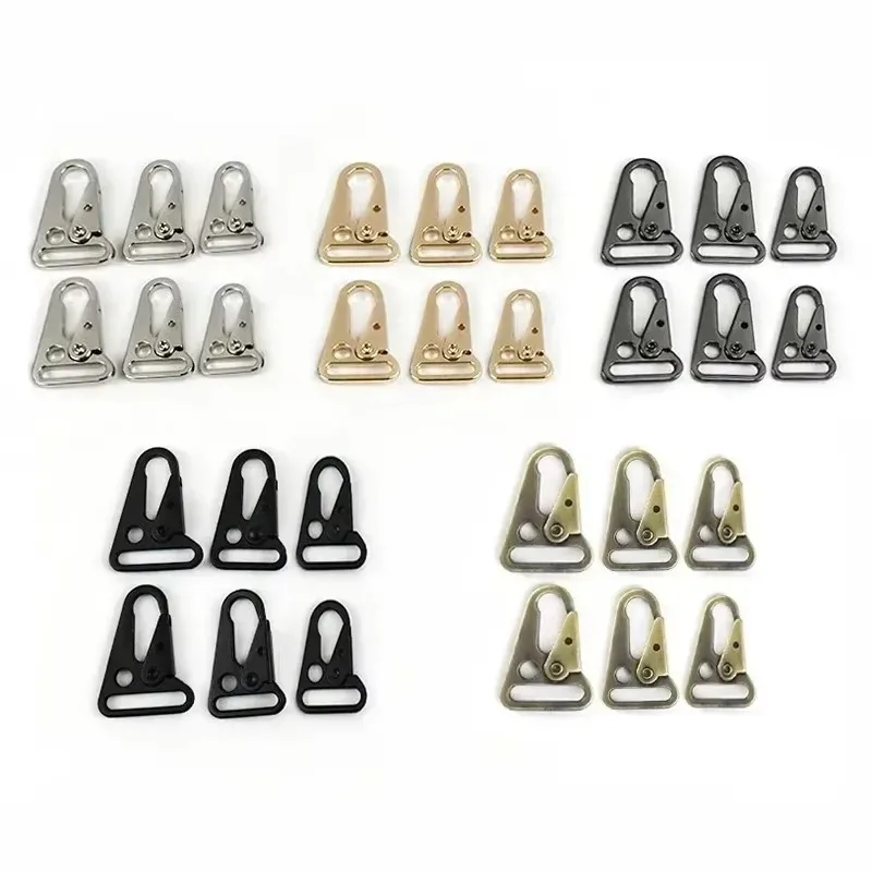 

2/4/10Pcs 20/25/32/38mm Metal Strap Buckles for Sewing Bag Webbing Clasp Dog Collar Chain Snap Hook DIY Hardware Accessories