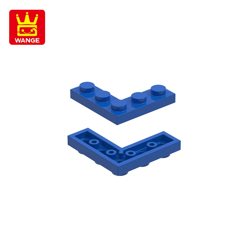 Wange 126Pcs/lot 77844 Right Angle 5 Dots Building Blocks Moc Classic Accessories Compatible with Brick Toys Children Gift Box