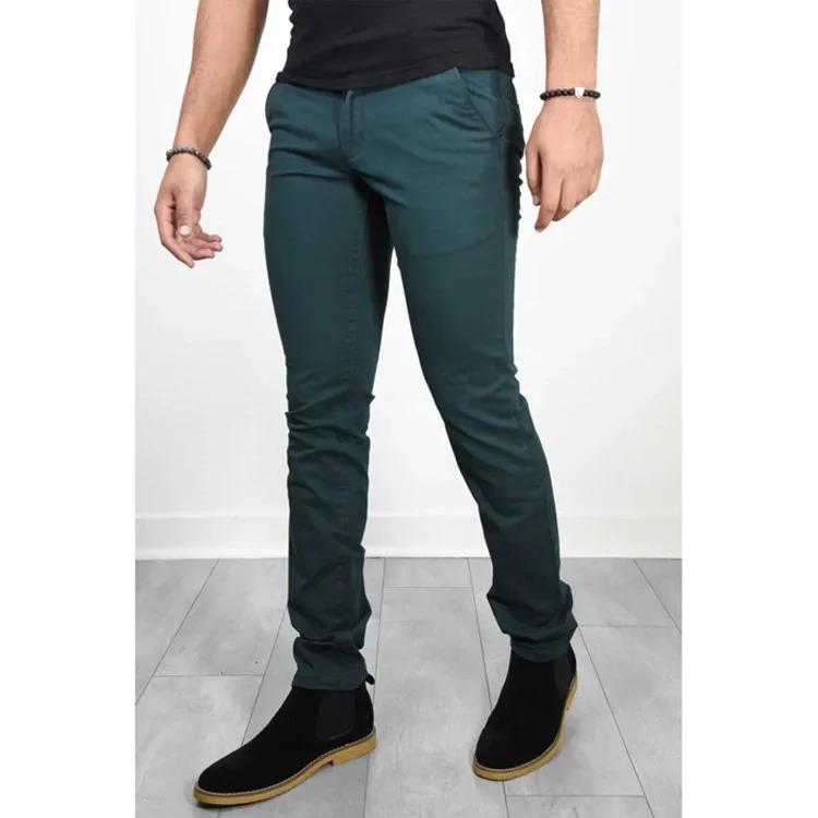 New Men Fashion Solid Simple Pant Elegant Slim Fit Social Trousers Sweatpants Daily Business Office Party Dress Pencil Pant