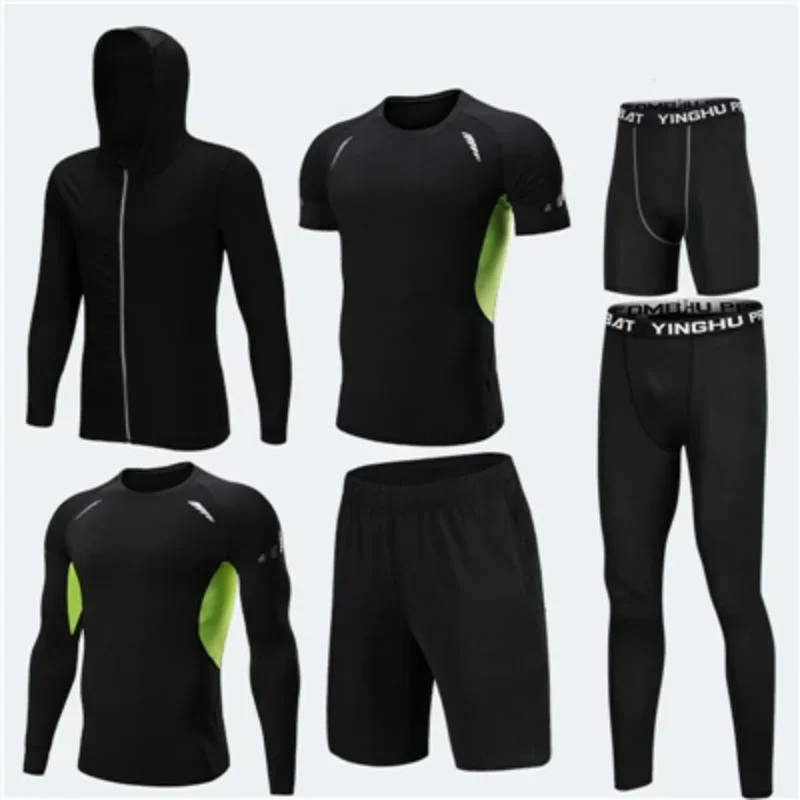 Nuova tuta sportiva da uomo set da corsa compressione basket tuta da calcio palestra Fitness tuta da allenamento abbigliamento da Jogging