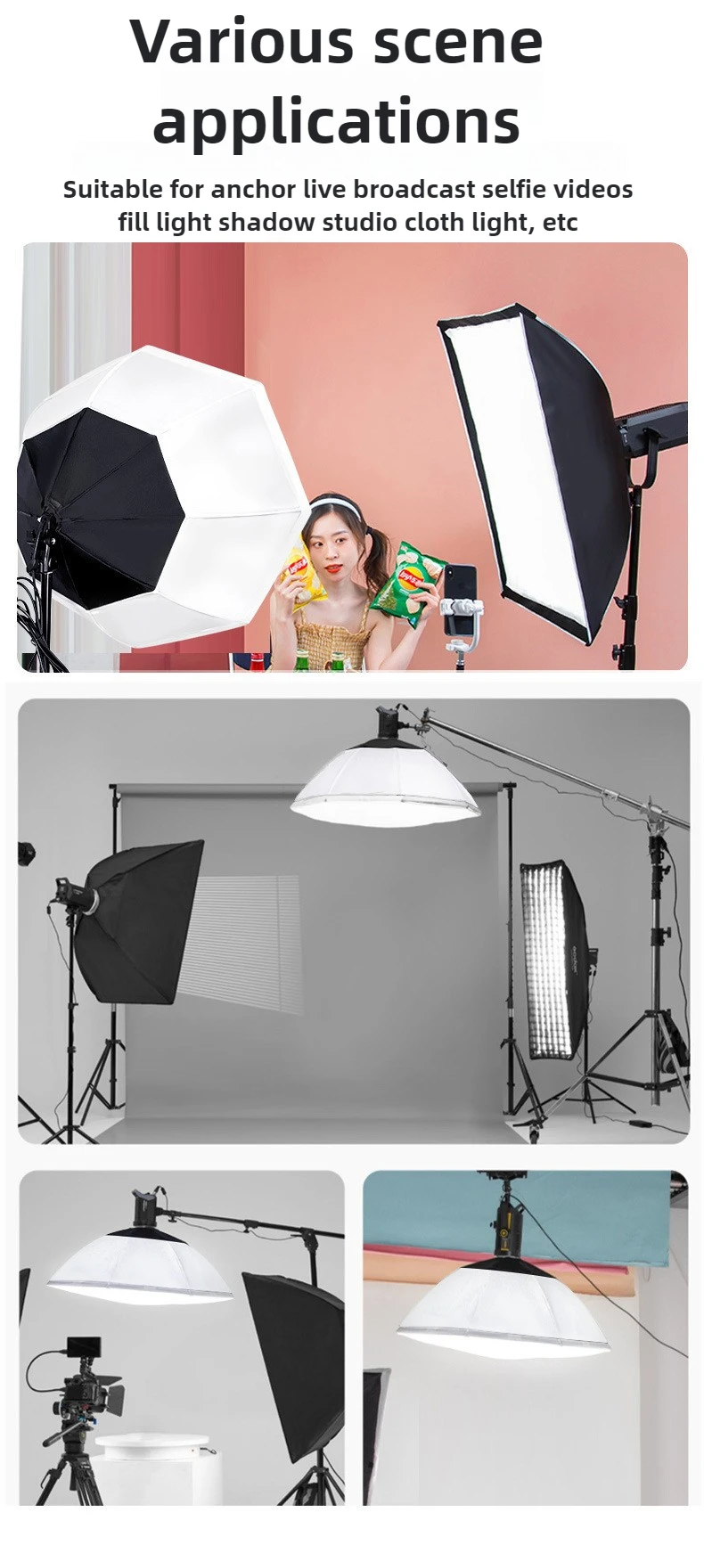 50cm 65cm 70cm 90cm softbox s bowens rozhraní lehký skříňka fotografii měkké lehký skříňka pro profesionál fotografie fotografii ateliér