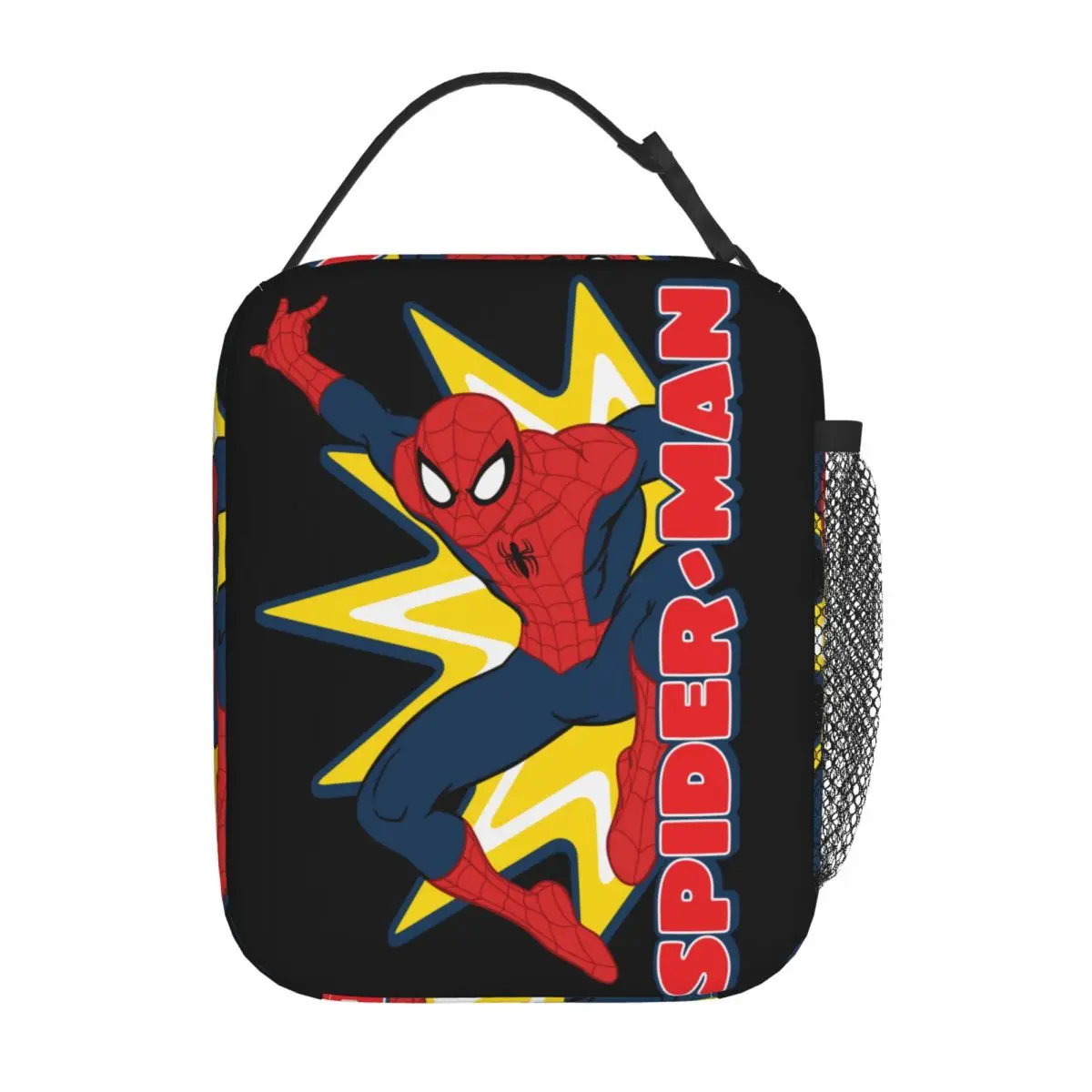 Spider Man Super Hero Comic Insulated Lunch Bag Cartoon Food Container Bags Reusable Thermal Cooler Lunch Boxes For Work