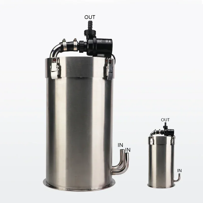 ADA Style Stainless Steel Aquarium External Canister Filter Fish Tank Grass Tank Canister Filter Premium Quality Filter Barrel