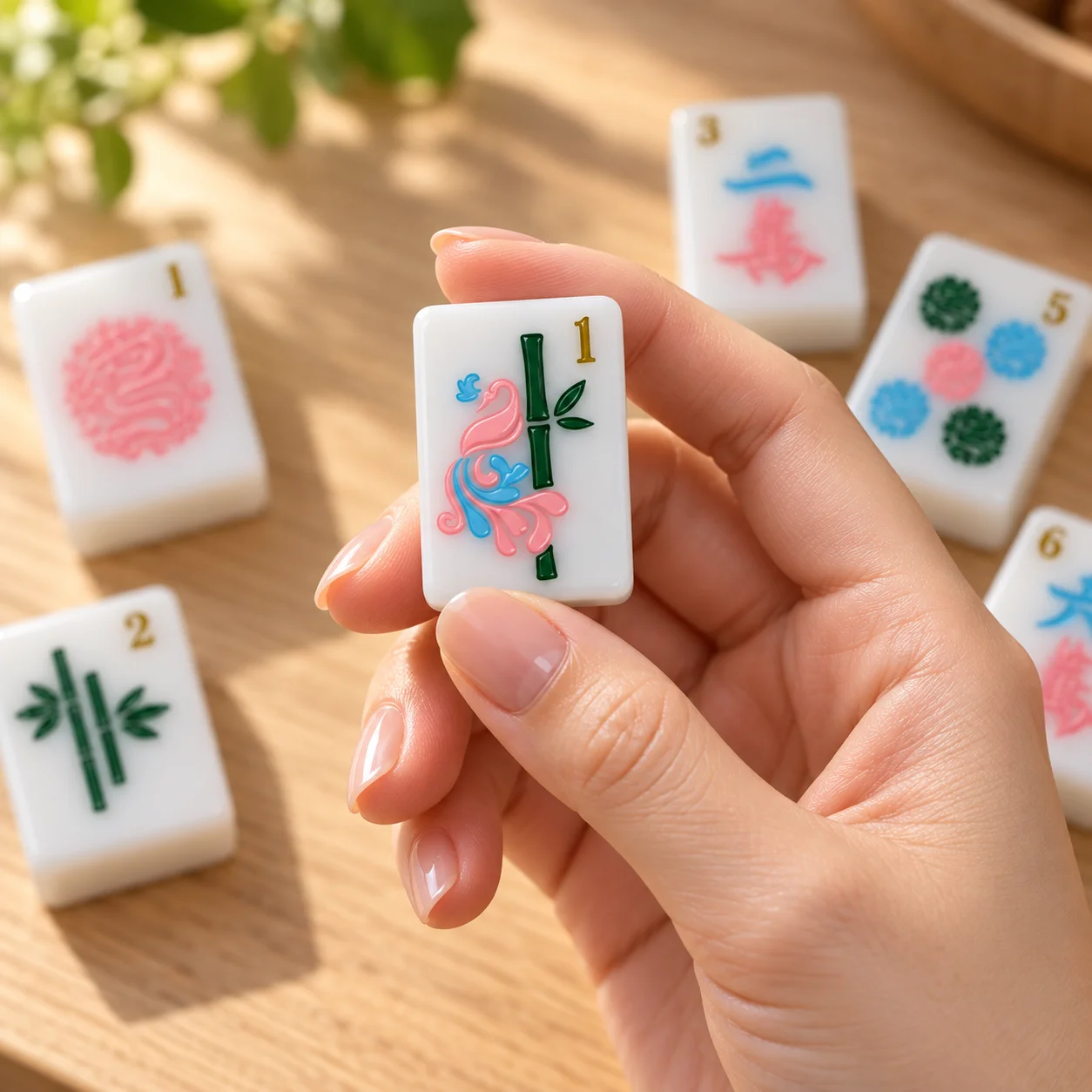 Customizable White Acrylic American Mahjong Set 160pcs 36mm Modern Chinese Pattern Wholesale Mahjong Game