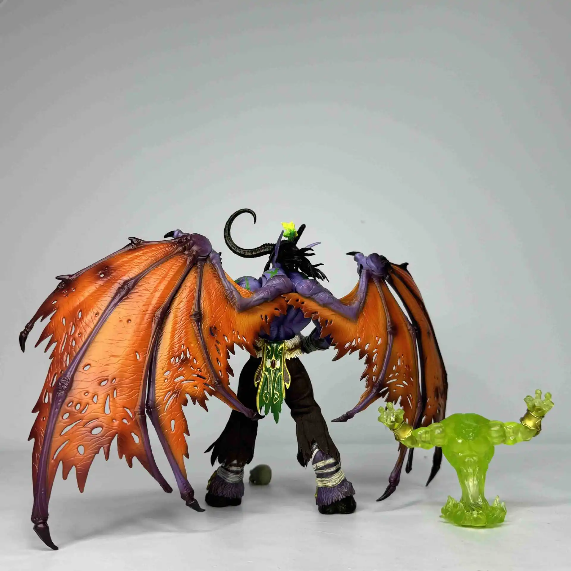 WOW Hero Toys 23Cm Illidan Stormrage Demon Hunter Elf Yudean Dolls Full Set Action Figure Model Toys Best Fans Collection Gift