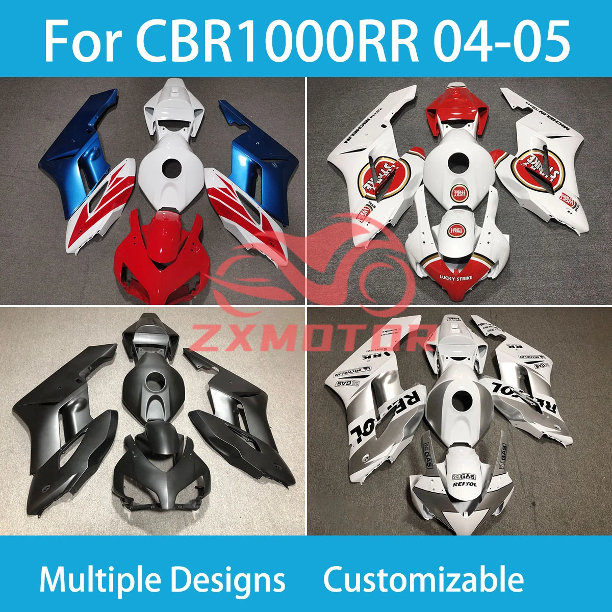 

Motorcycle Fairing Set CBR 1000 RR 04 05 Fairings Free Custom Injection Bodywork Kit for Honda CBR 1000RR 2004 2005