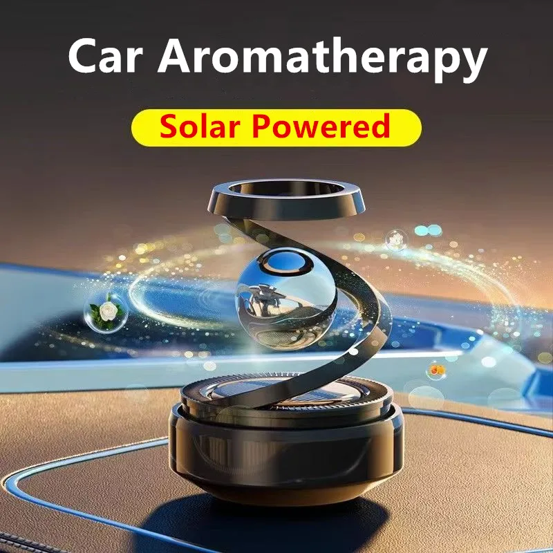 Creative Rotation Car air fresheners Ornaments Car perfume Solar Car decorations accessories Fragrance Persistent