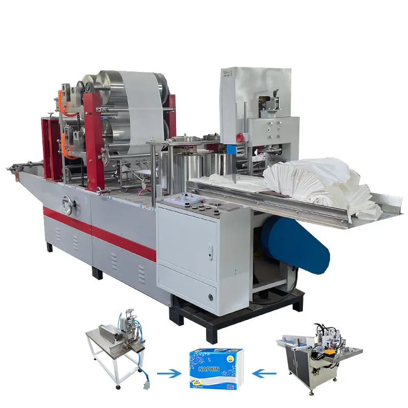 Macchina per la produzione di carta per tovaglioli in tessuto per la produzione aziendale a doppio strato per piccole imprese