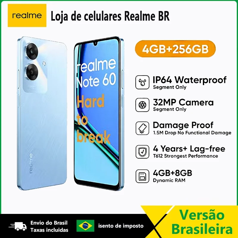 Realme Note 60 Dual SIM Voyage Blue 4GB RAM 256GB أسود/أزرق #1