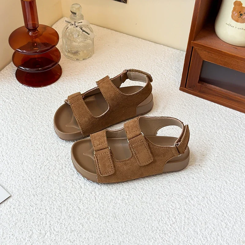 

Children Summer Open-toe Sandals Simple Fashion Girls Trend Causal Sandals Outdoor Versatile Kids Boys Beach Sandals Non-slip