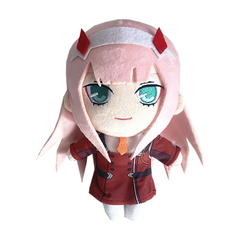 20cm DARLING in the FRANXX 02 Plush Doll Anime Soft Stuffed Plush DARLING in the FRANXX ZERO TWO Cute Plush Pillow Toys Doll