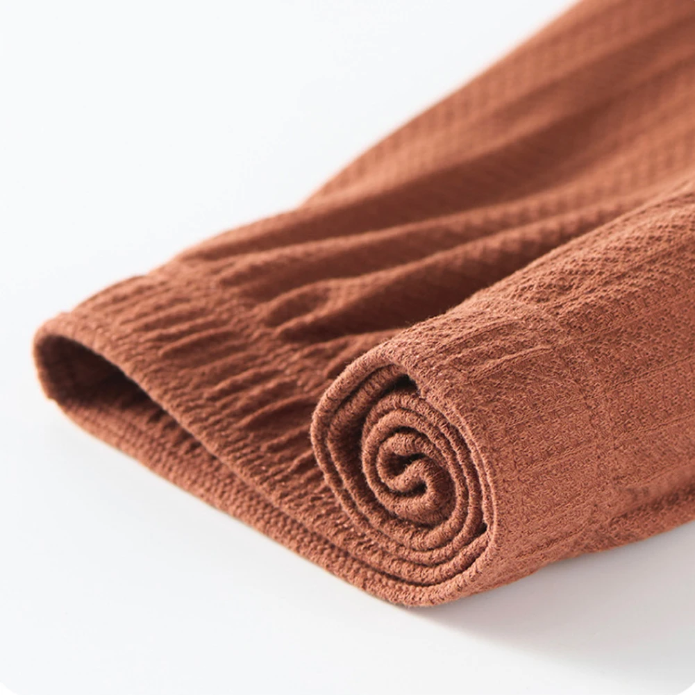 Men Solid Color Striped Jacquard Loose Breathable Boxers Shorts Trunks Home Wear Sleepwear Man Underpants