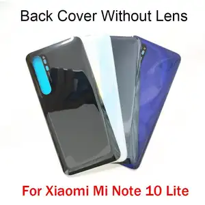 Bilashmart Xiaomi Mi Note 10 Lite Back Battery Glass Cover Rear Door Housing Case