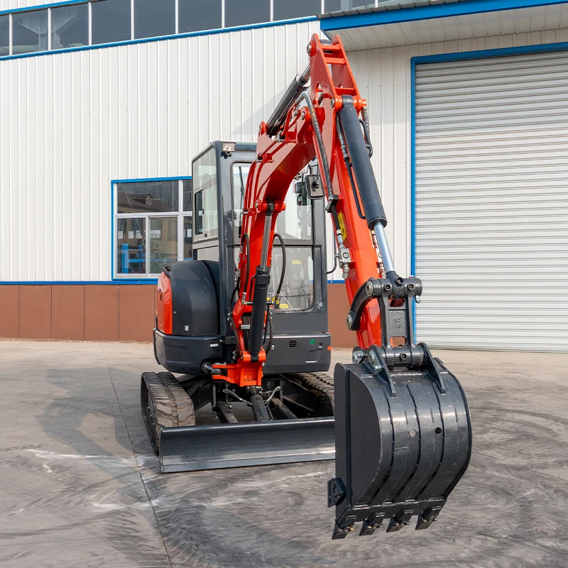 New Cheap Made in China Agricultural High Quality Yanmar Engine Mini Digger Crawler Excavator with Cab KYB Pump & Motor