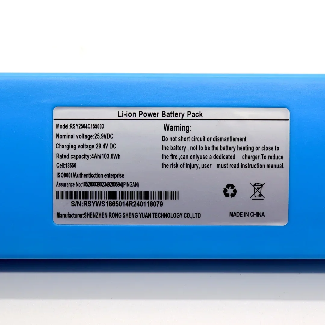 

Original 4000mAh 18650 7S2P Li-ion Rechargeable Battery Pack 25.2V Suitable for Battery Replacement of 29.4V Electric Scooters