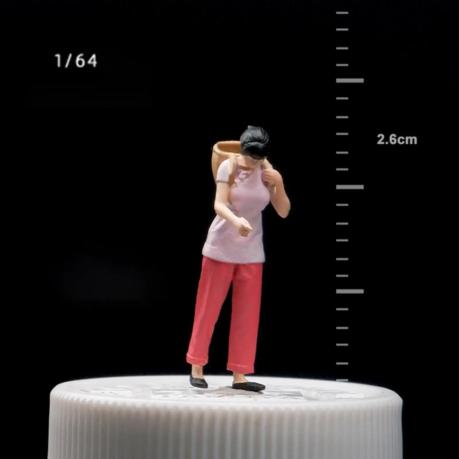 1/64 People Figures Mini People Figurines for Diorama Scenery Landscape