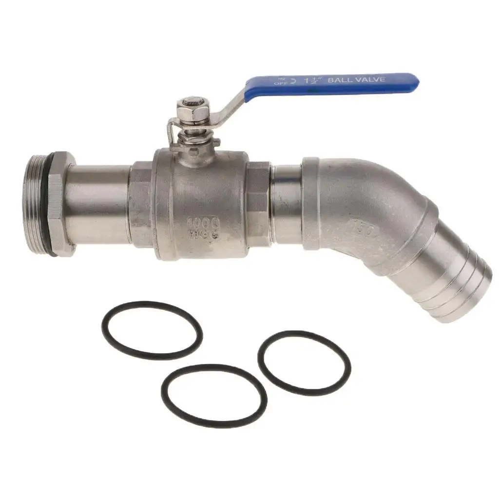 Oil Drum Valve Leak Proof Type 200L Barrel Stainless Steel Valve with Screw for Pump Connection