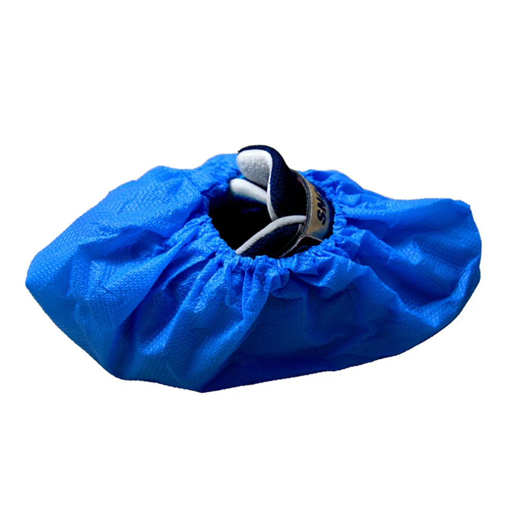 100Pcs Kids Waterproof Shoe Covers Disposable Boot Covers Non-Slip Blue Small 1-4 Years Indoor Outdoor Protection