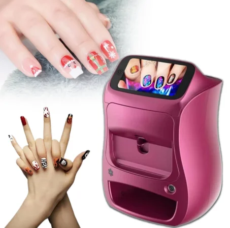 Nail Tech Art 3D Electric Nail Printer Electric Salon Set Tools with Press-On Equipment Made of Plastic and Stainless Steel
