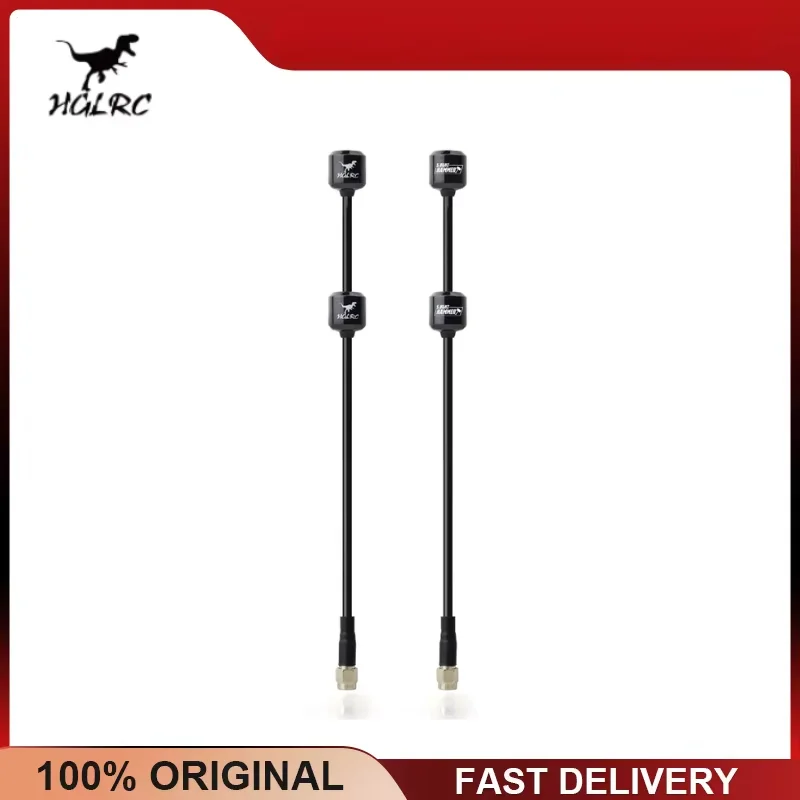 HGLRC 5.8G Hammer Dual Antenna RHCP/LHCP SMA 170mm, for FPV Racing Drone Quadcopter RC Accessories, Circular Polarized Antenna