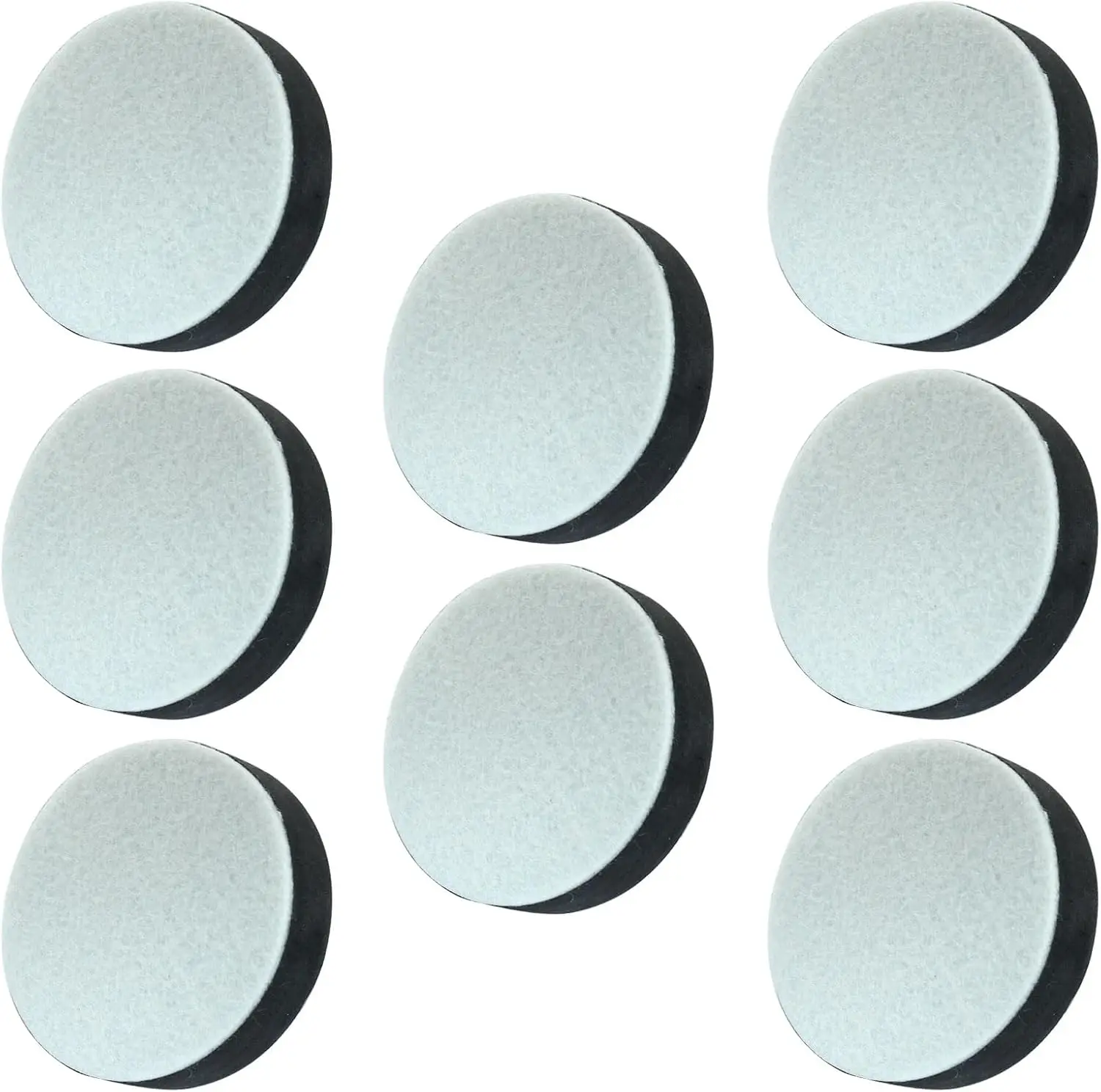 

Self-Adhesive Small Furniture Bed Risers, 8 Pcs Round Table Risers Adds 1/2in Height with Felt Pad,Black