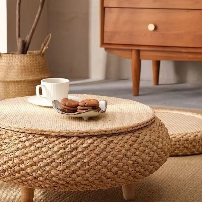 For Tatami Internet celebrity coffee table bay window small table kang  bedroom home simple windowsill low  rattan