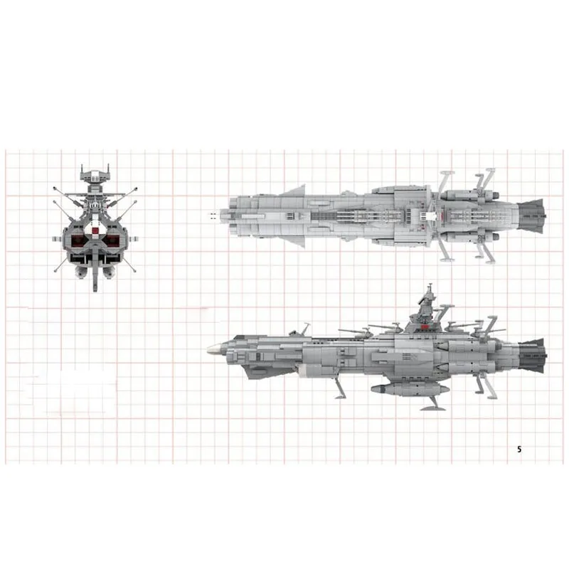 

MOC-83888Космический линкор Андромеда, сборка, строительный блок, модель 2389, детали, детский строительный блок на день рождения, игрушка