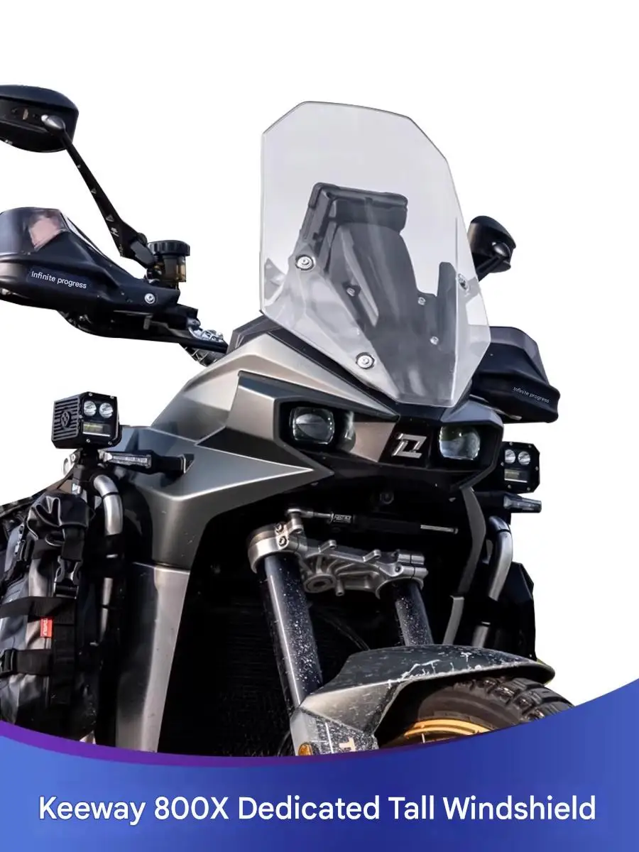 Premium Heightened Windshield for KOVE 800X, Chest Guard & Rain Shield, Stable & Durable Modified Kit