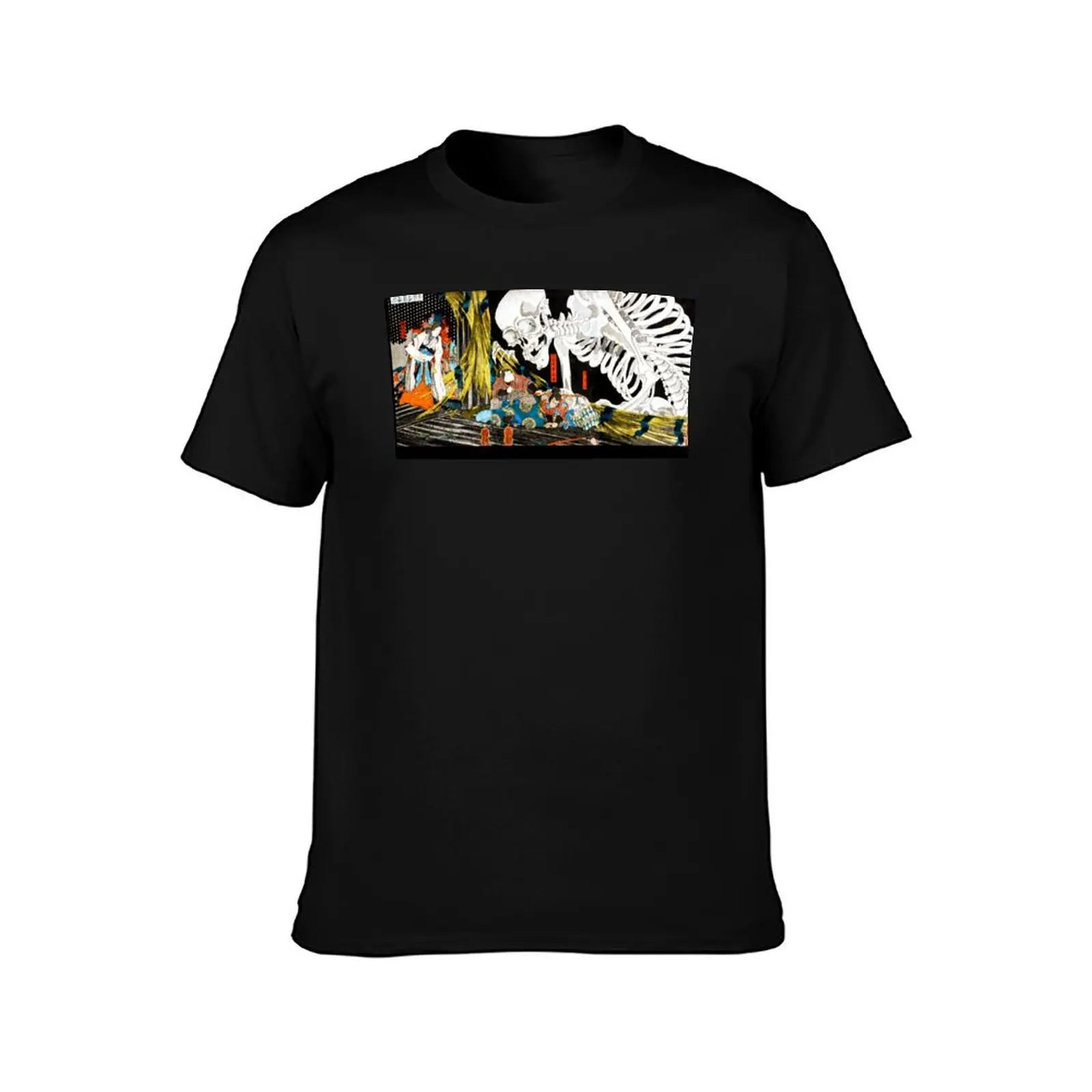 Utagawa Kuniyoshi Takiyasha The Witch And The Skeleton Spectre T-Shirt Vintage Style Printed Top T-Shirt