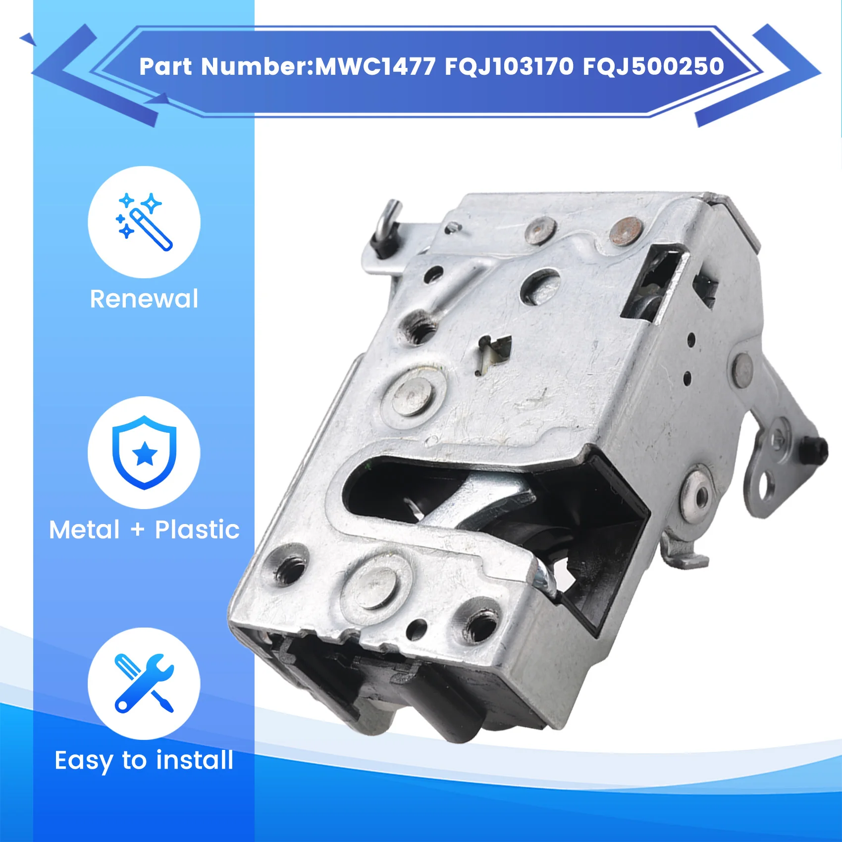 

A73X-MWC1477 FQJ500250 FQJ103170 Блок защелки передней левой двери в сборе для Land Rover Defender 90 и 100 TD5 TDI 1987-2006