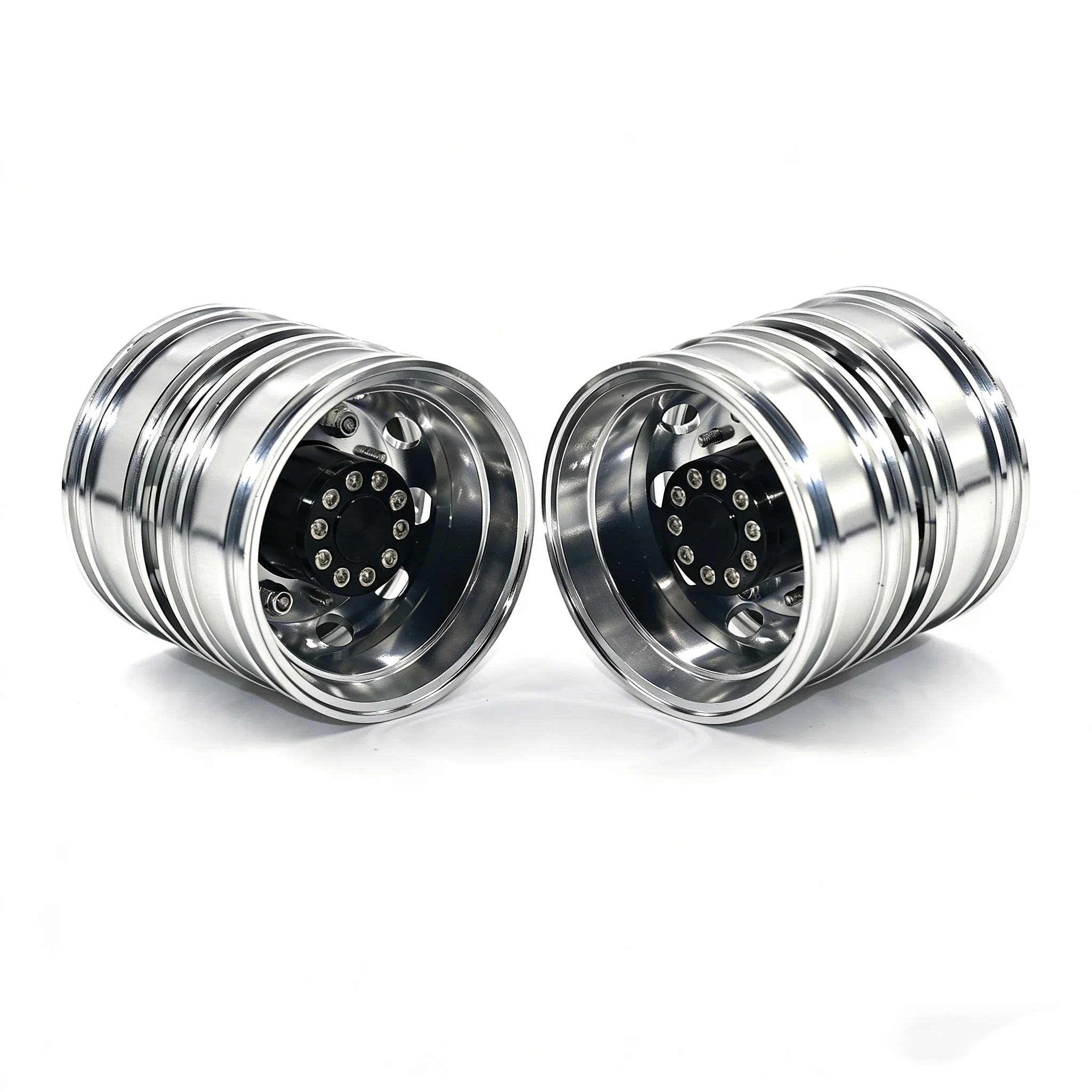 

1Pair Aluminum Alloy Rear Wheel Hub for 1/14 Tamiya RC Truck SCANIA 770S VOLVO 750 Mercedes-Benz ACTROS 3363 MAN TGX Car Parts