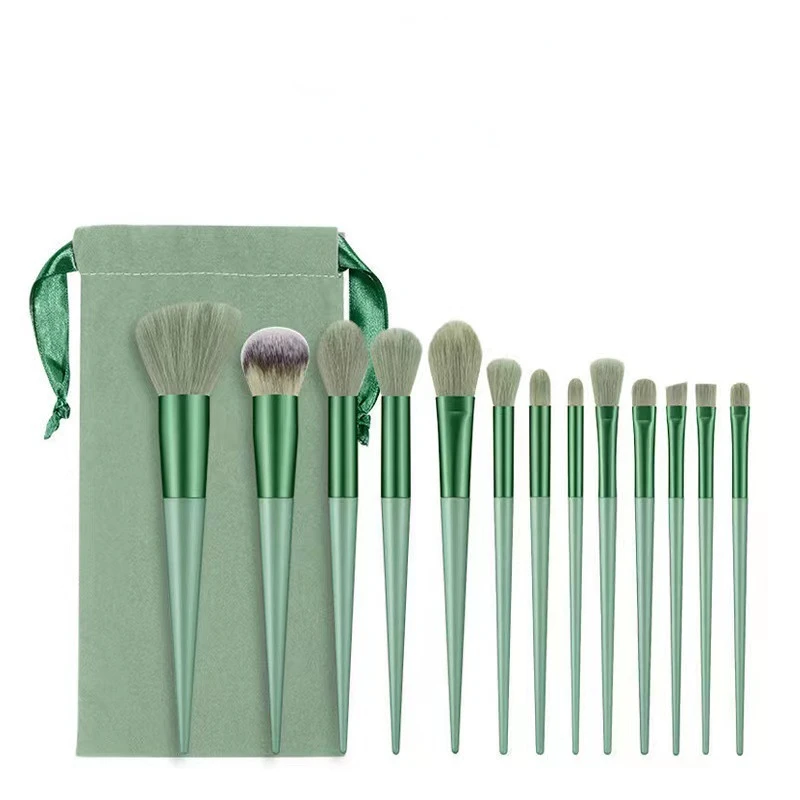 13Pcs Makeup Brush Set Make Up Concealer Blending Powder Brush Eye Shadow Highlighter Foundation Brush Soft Cosmetic Beauty Tool