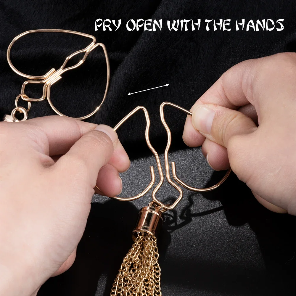 القلب الحلمة المشابك مع شرابة الجنس قابل للتعديل مقاطع الجسم غير ثقب المجوهرات للنساء والأزواج اكسسوارات sexeul couple18 +