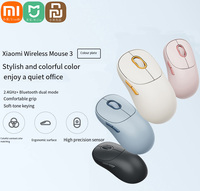 Xiaomi Mijia Wireless Mouse 3 Bluetooth Dual Mode 2.4G 1200DPI Ergonomic Optical Laptop Computer Soft-tone Keying Gameing Mouse