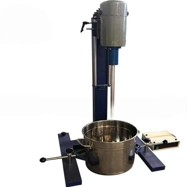 400W Lab Using Small Size High Speed Dispersing Mixer Dispersion Dissolver Oil Paint Disperser Machine for Coatings/Ink