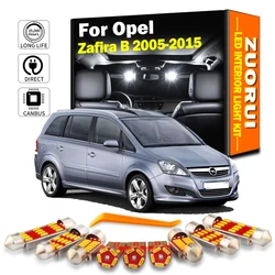 ZUORUI 12Pcs Canbus LED Interior Map Dome Light Kit For Vauxhall Opel Zafira B 2005-2010 2011 2012 2014 Car Trunk Reading Bulbs