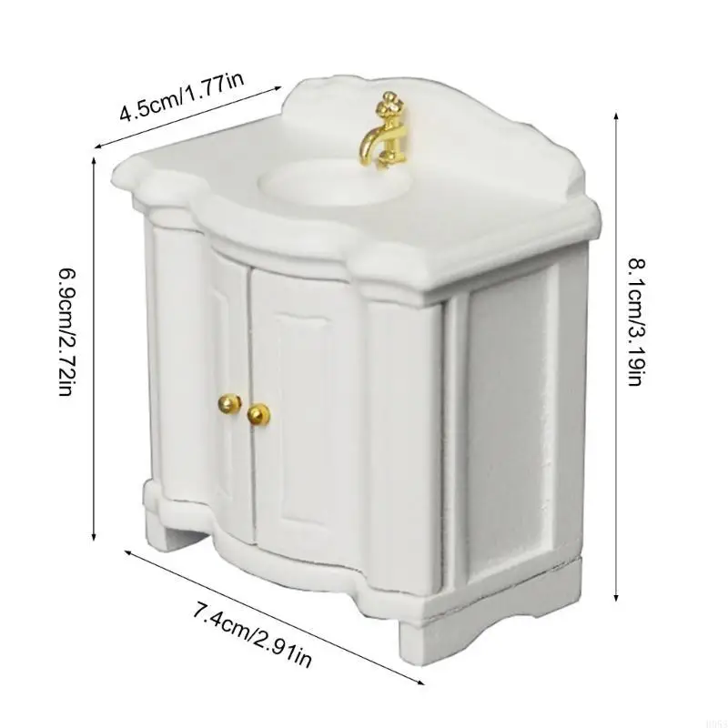 

H055 White Miniature Sindet для 1/12 Dollhouses Model Model мебель