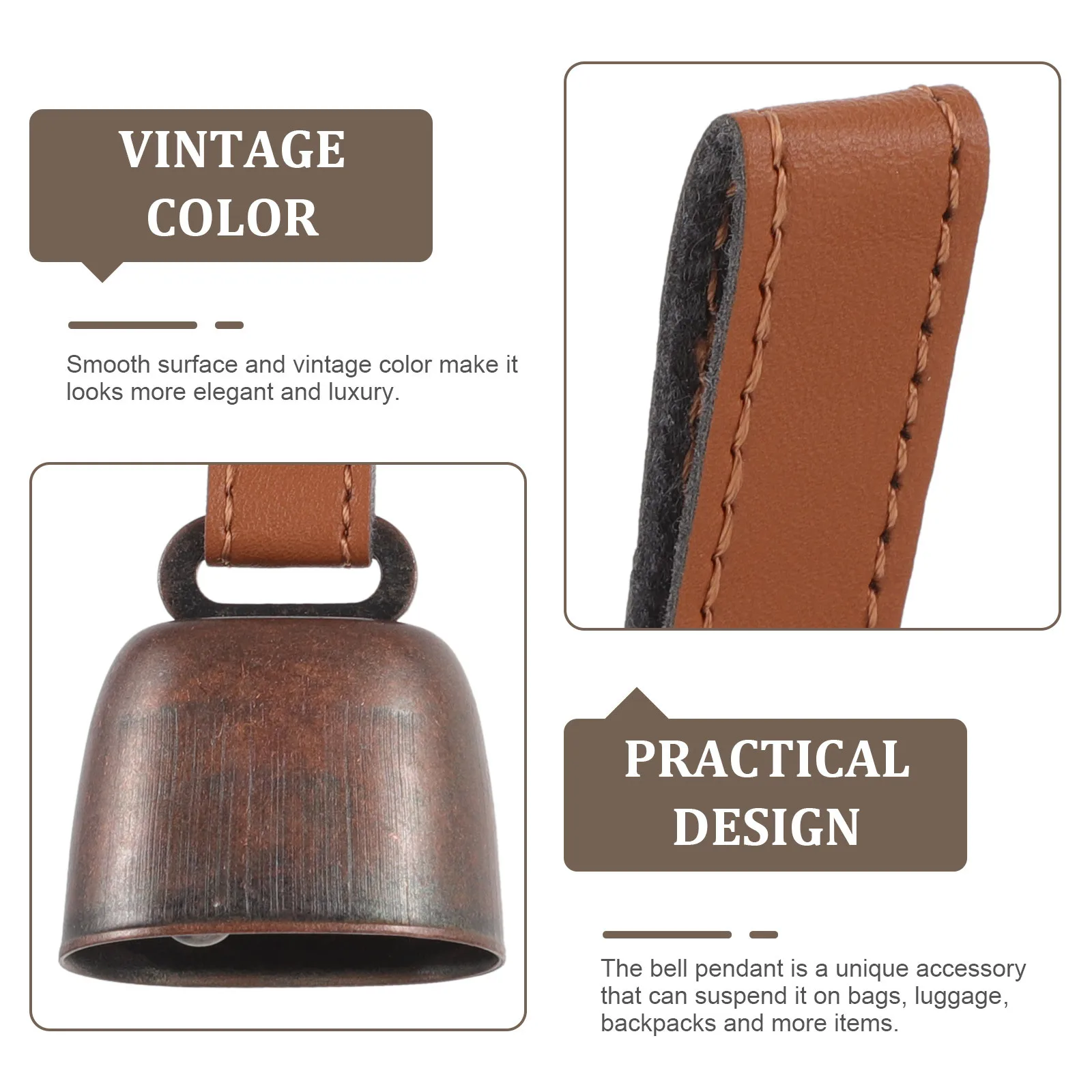 

Camping Bear Bell with Mute Function Retro Metal Bell for Hiking Farm Animals Pet Cattle Anti-Lost Outdoor Travel Decoration